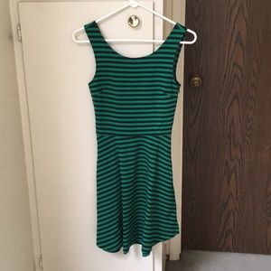 AE cross back stripe dress